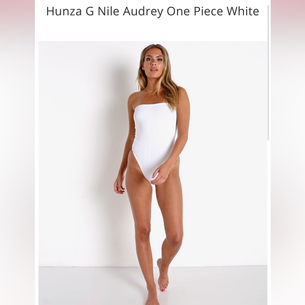 Audrey Hunza G strapless Swimsuit